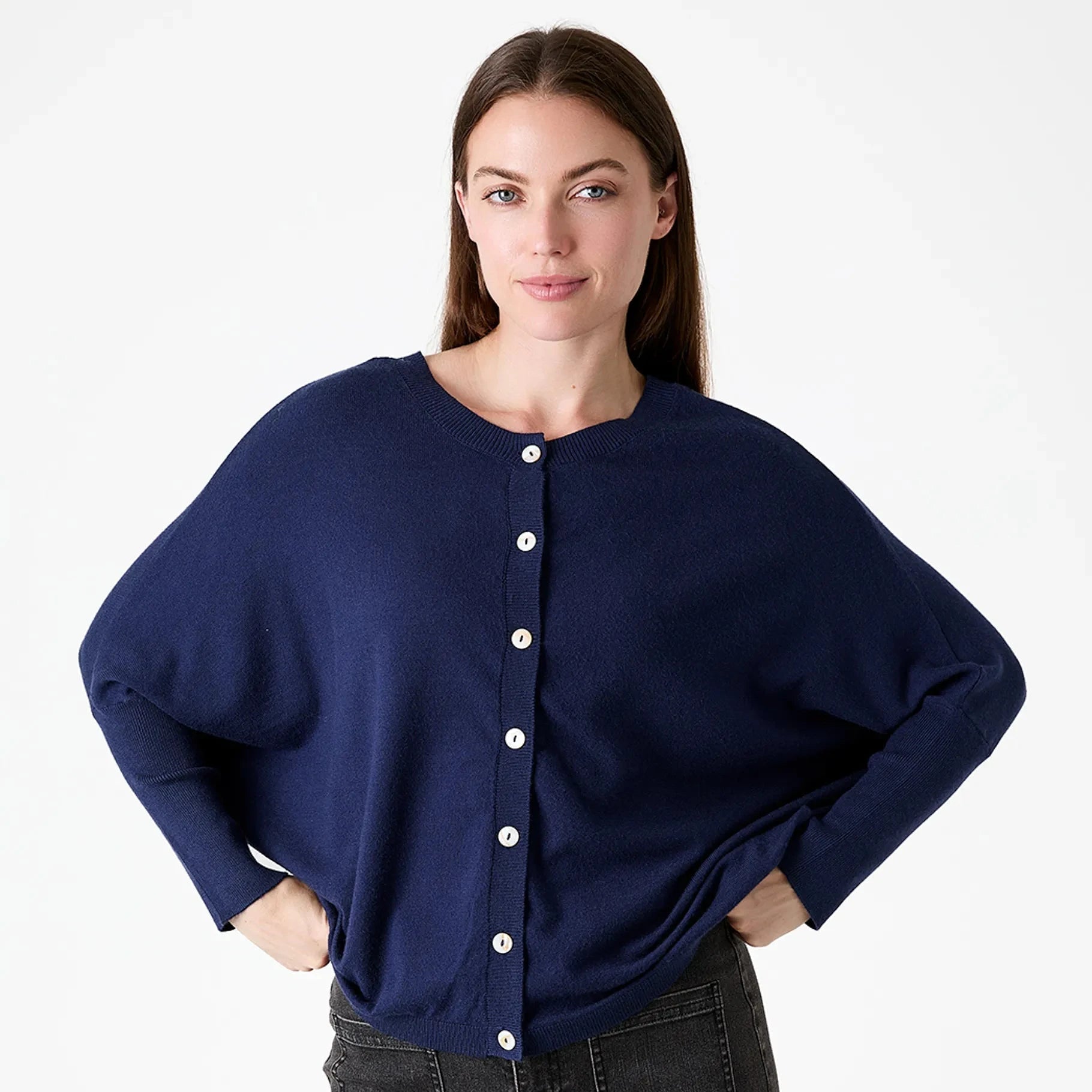 Batwing Cardigan - Navy - Simply Rye