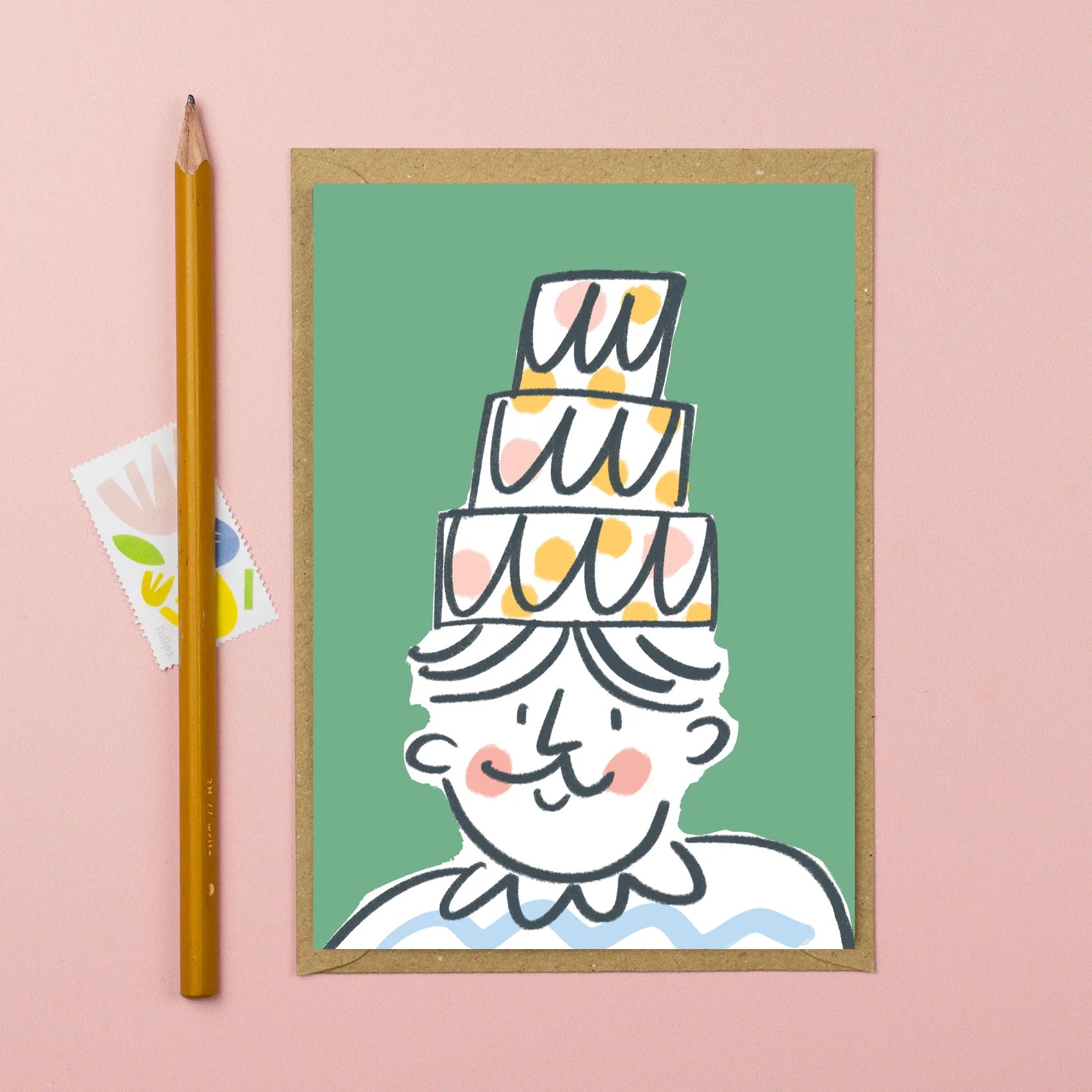 Birthday Cake Hat Card - Simply Rye