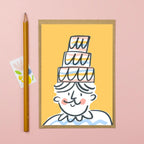 Birthday Cake Hat Card - Simply Rye