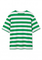 Block Stripe Boxy Short Sleeve T-shirt - Jade Green - Simply Rye