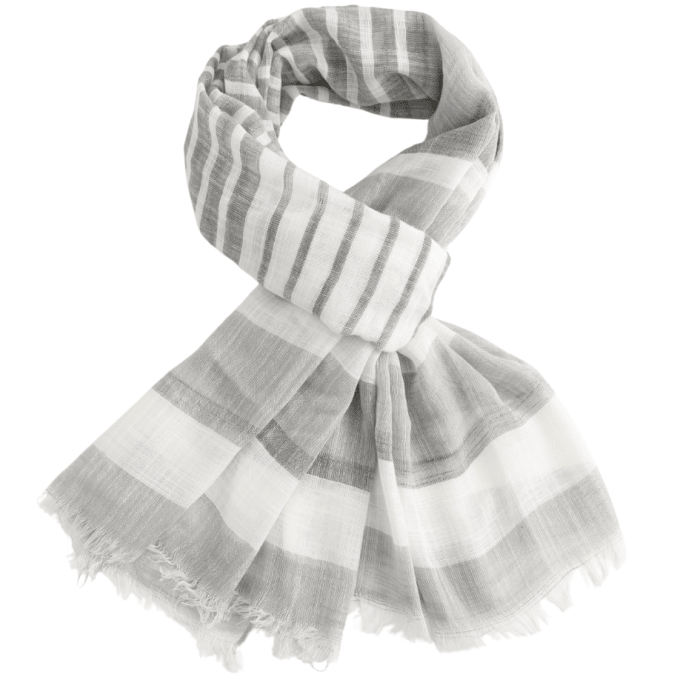 Block Stripes Lightweight Scarf - Simply Rye