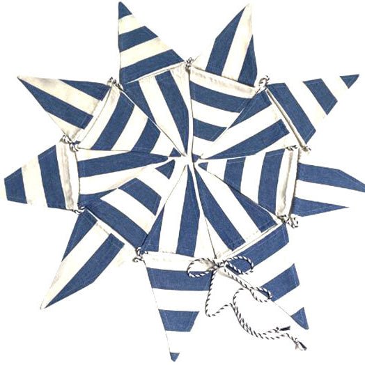 Blue and White Striped Bunting - Simply Rye