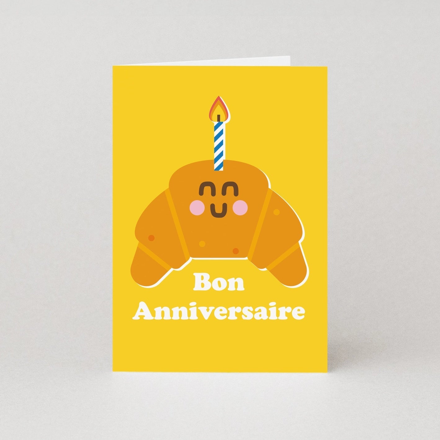 'Bon Anniversaire' Croissant Card - Simply Rye