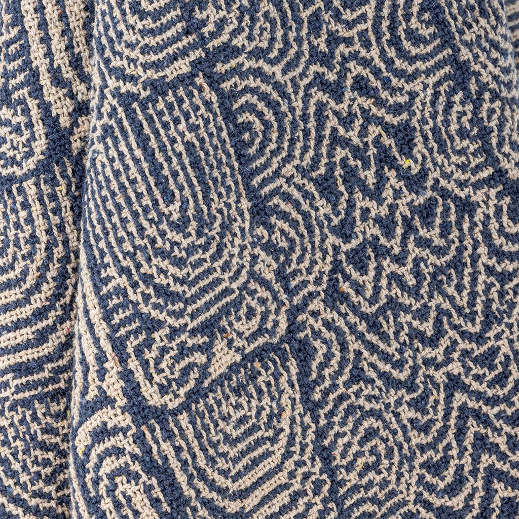 Bresso Throw - Blue - Simply Rye