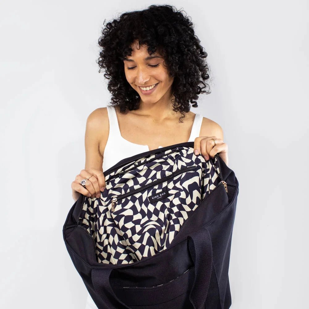 Carryall Tote Bag - Black - Simply Rye