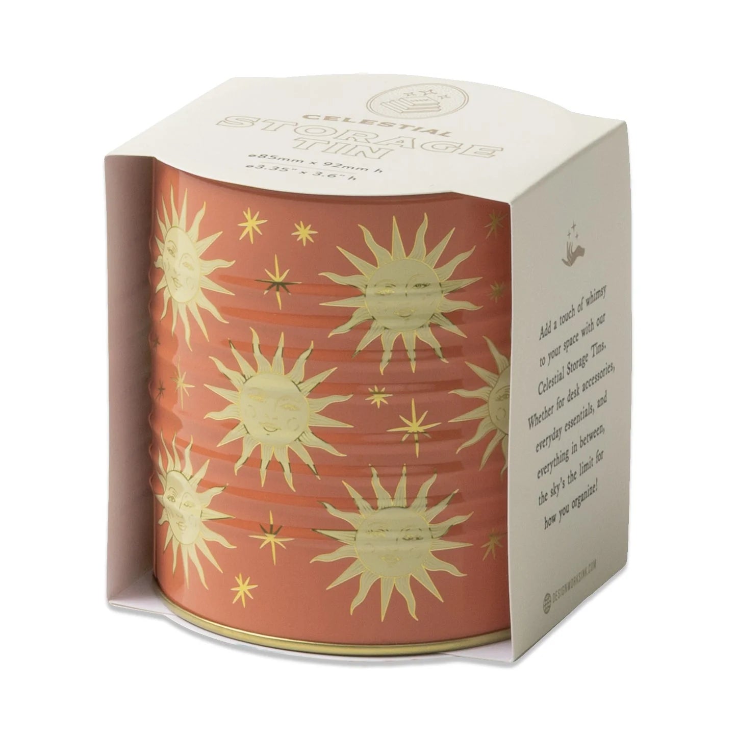Celestial Storage Tin - Terracotta Sun - Simply Rye