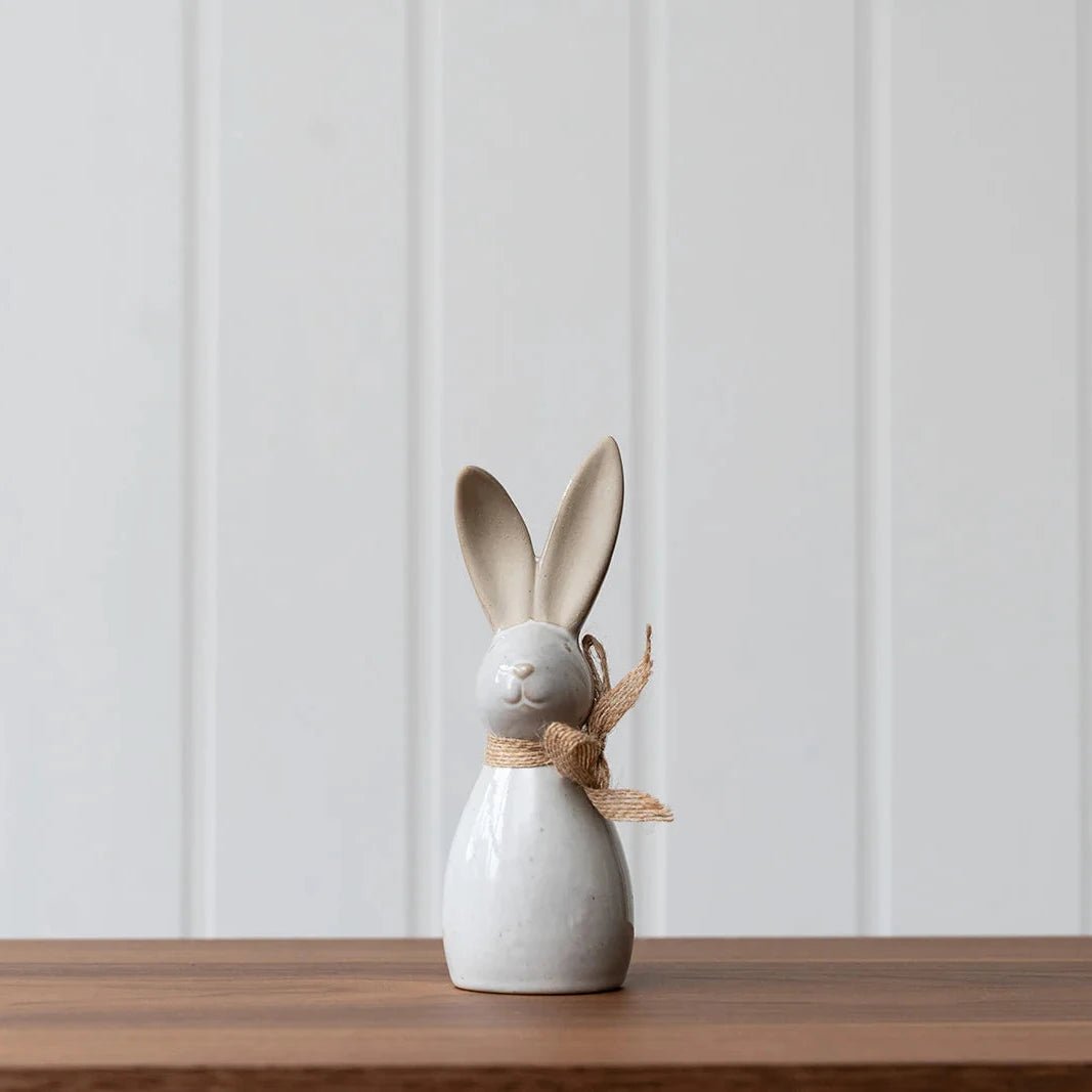 Ceramic Bunny with Bow - Simply Rye