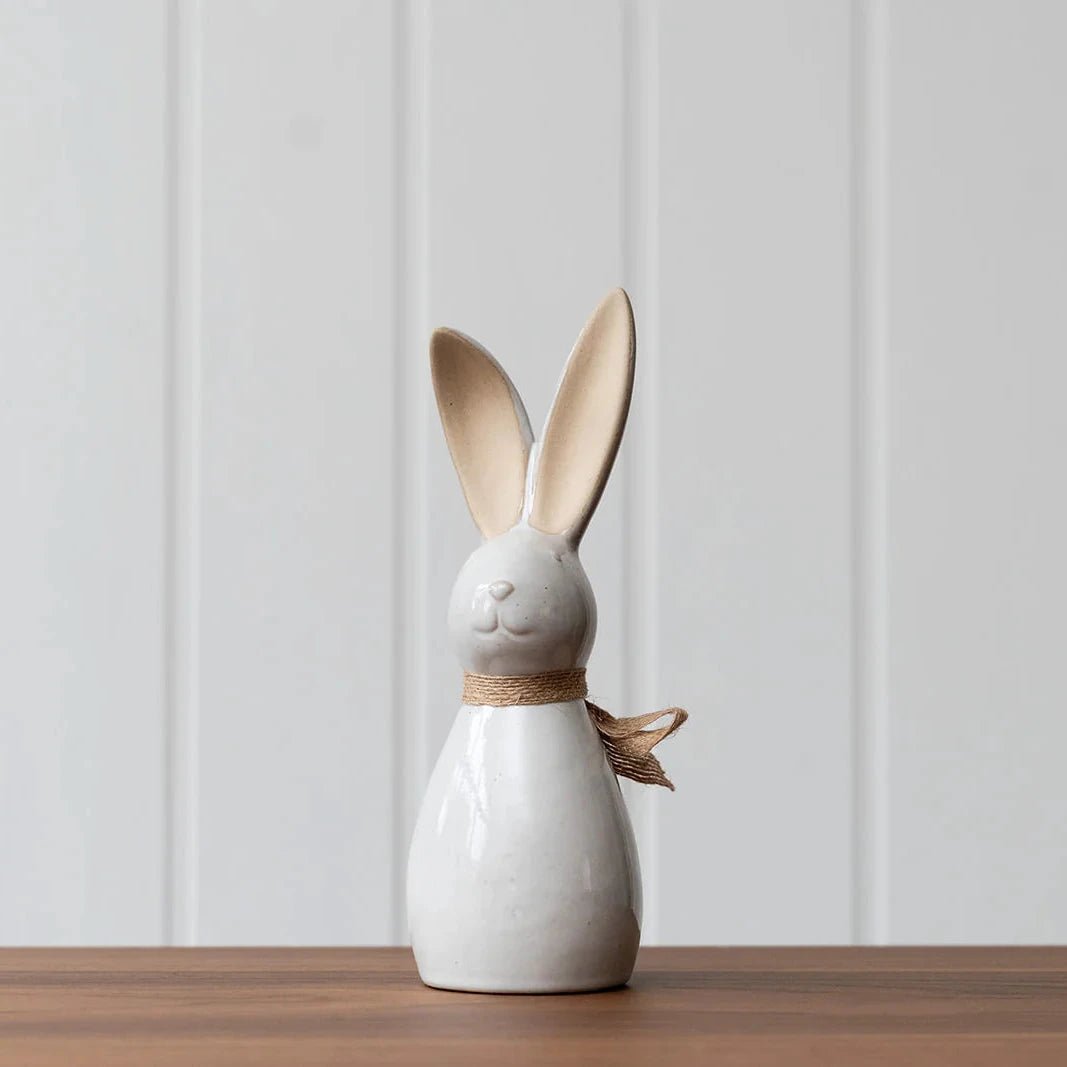Ceramic Bunny with Bow - Simply Rye