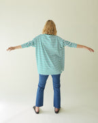 Chalk Bryony Stripe Top - Cobalt Blue - Simply Rye