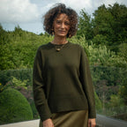 Chalk Devon Jumper - Forest Green - Simply Rye