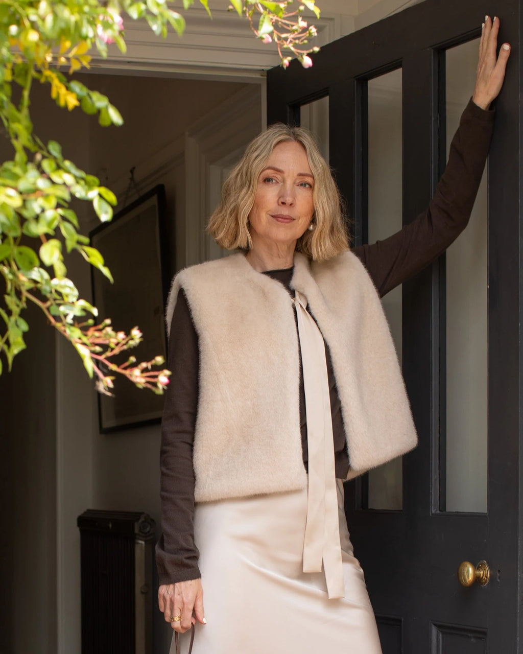 Chalk Felicity Gilet - Bone White - Simply Rye