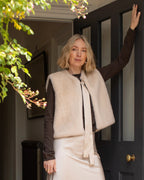 Chalk Felicity Gilet - Bone White - Simply Rye