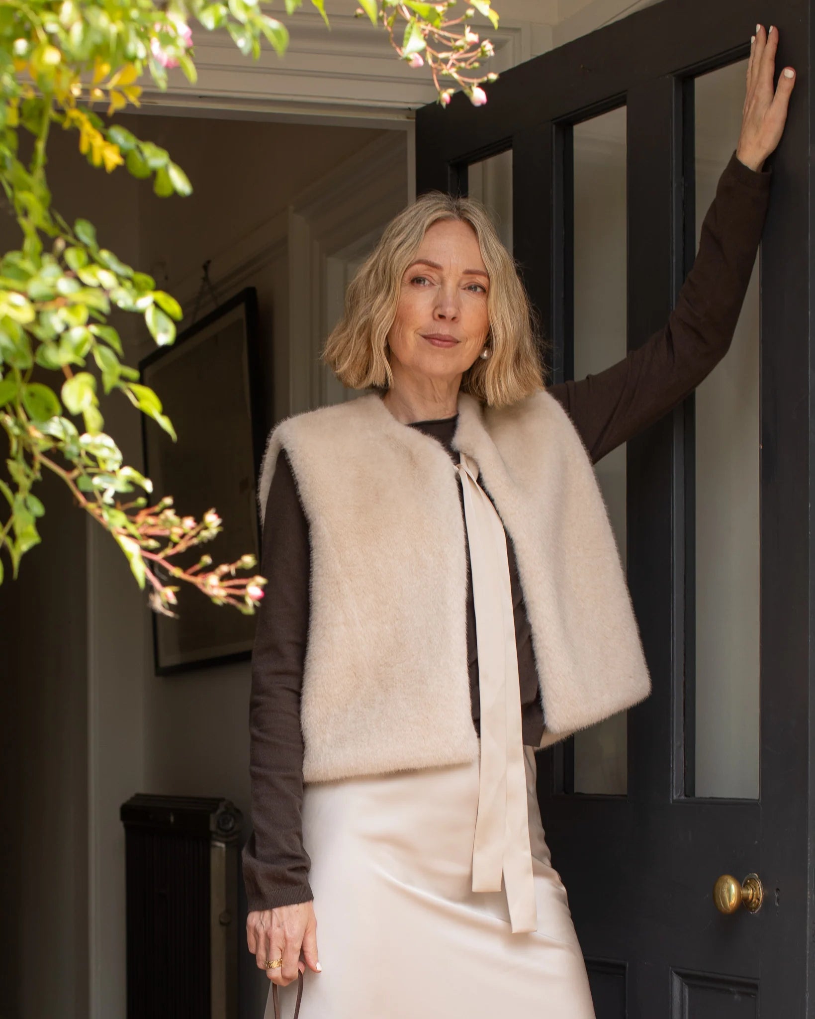 Chalk Felicity Gilet - Bone White - Simply Rye