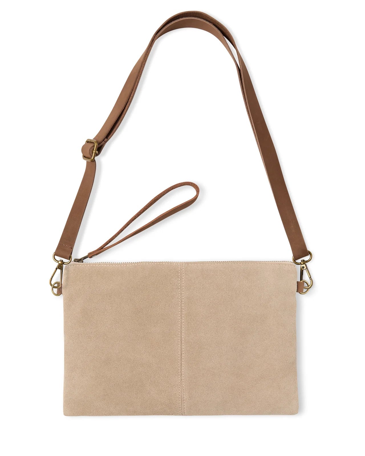 Chalk Hampstead Bag - Stone Suede - Simply Rye