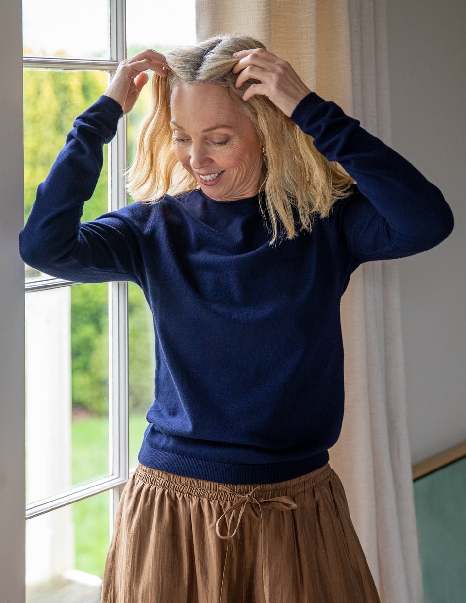 Chalk Jade Jumper - Navy - Simply Rye