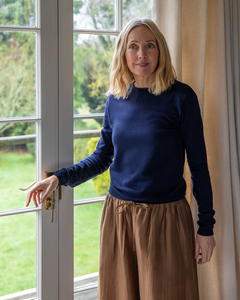 Chalk Jade Jumper - Navy - Simply Rye