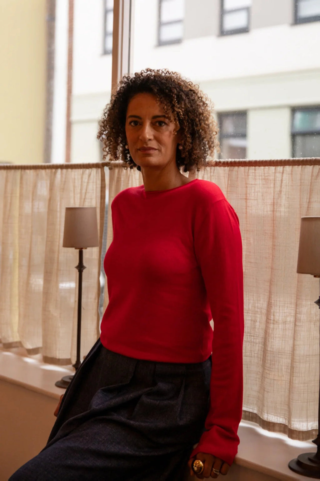 Chalk Jade Jumper - Red - Simply Rye