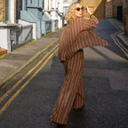 Chalk Jasmine Stripe Trouser - Tobacco - Simply Rye