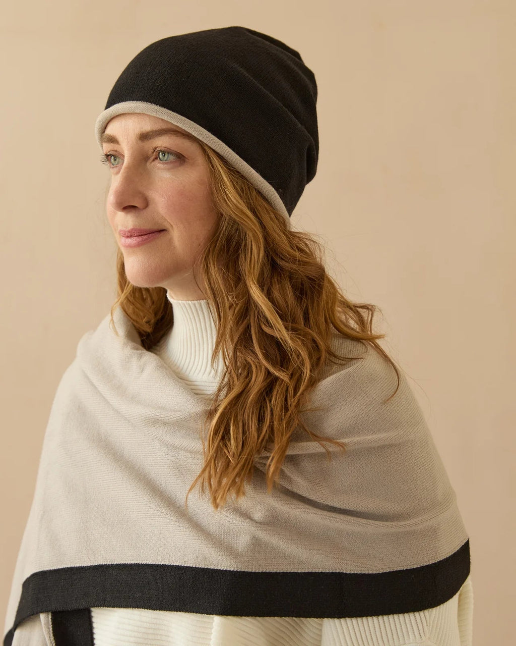 Chalk Joey Scarf - Putty/Black - Simply Rye