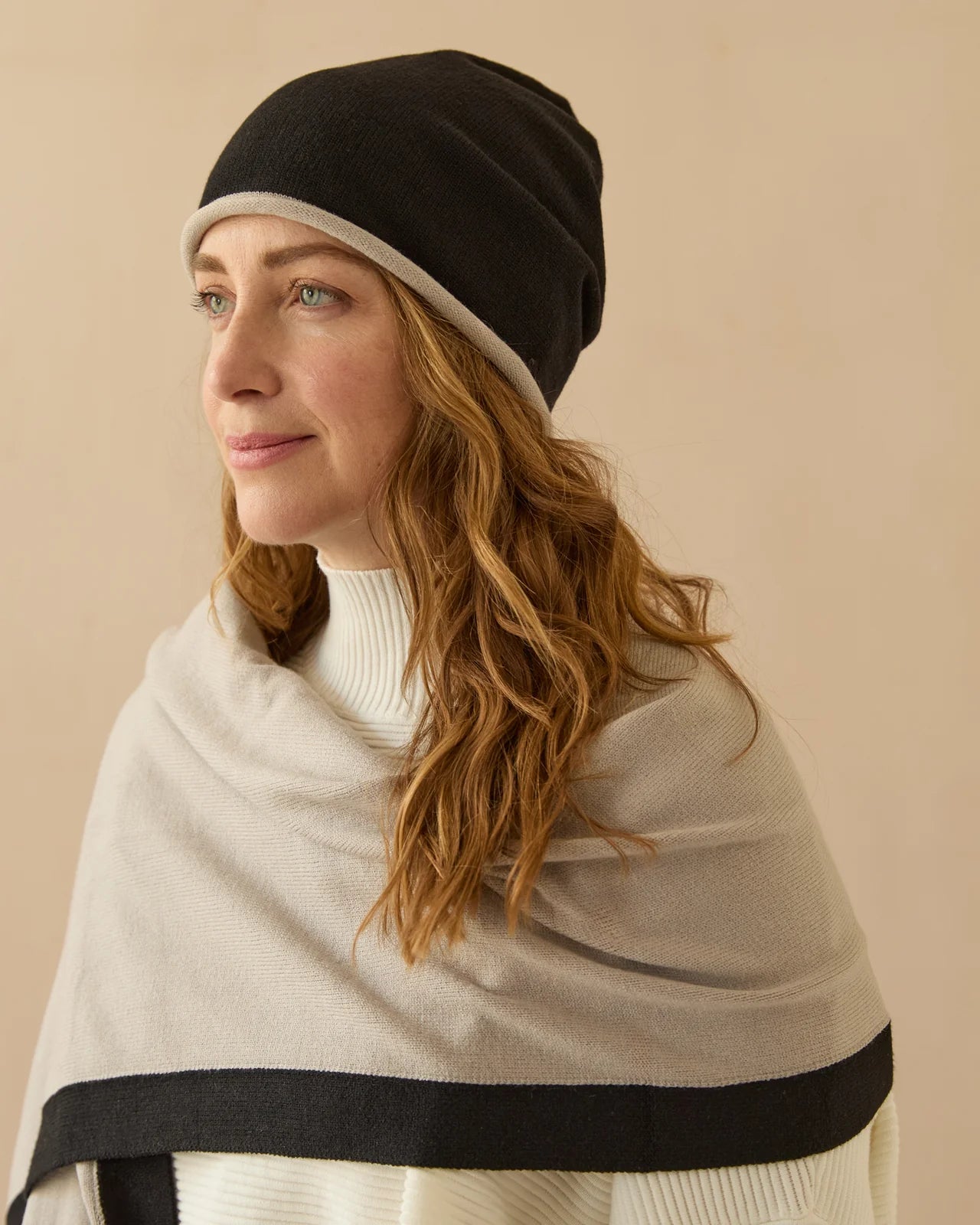 Chalk Joey Scarf - Putty/Black - Simply Rye