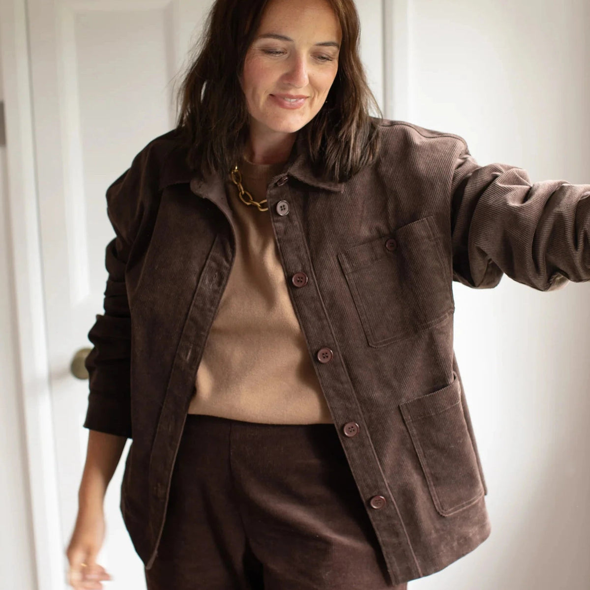 Chalk Lennie Jacket - Chocolate - Simply Rye