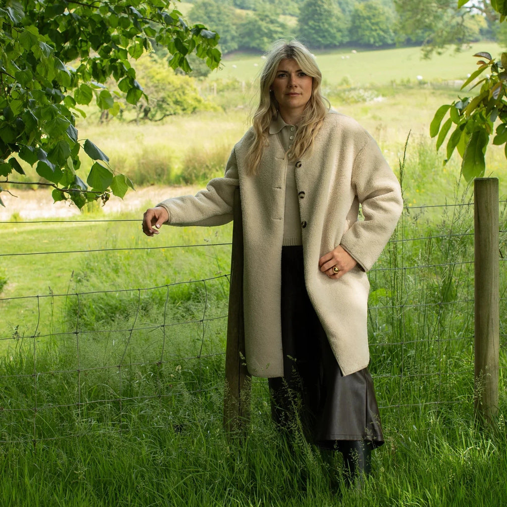 Chalk Maggie Coat - Cream - Simply Rye