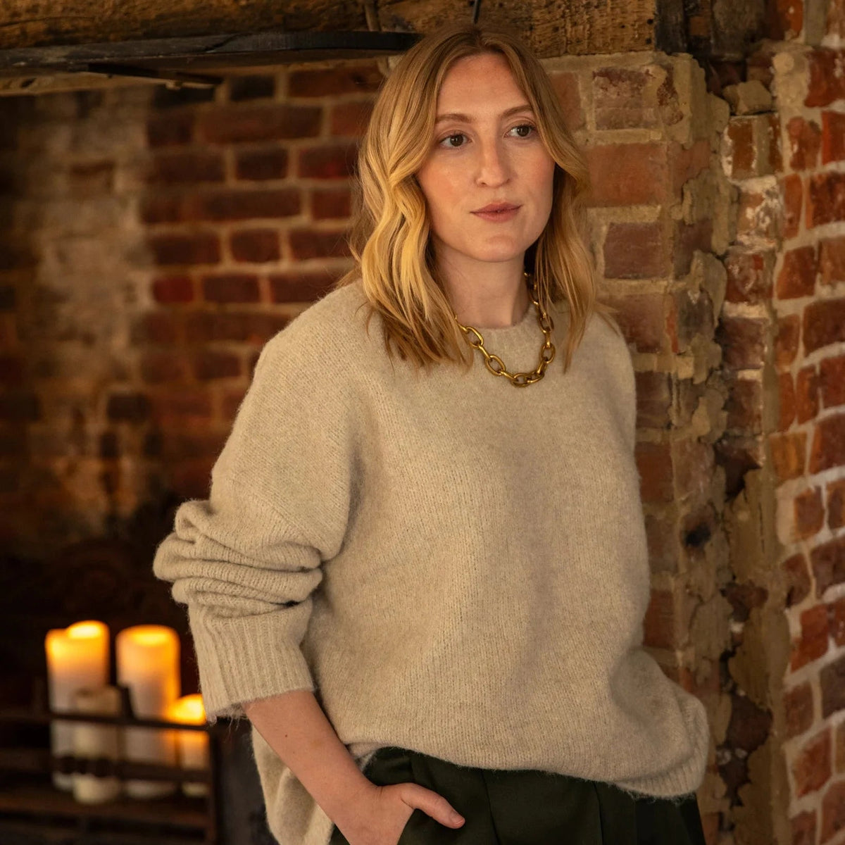 Chalk Martine Jumper - Oyster - Simply Rye