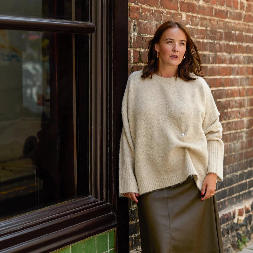 Chalk Martine Jumper - Oyster - Simply Rye