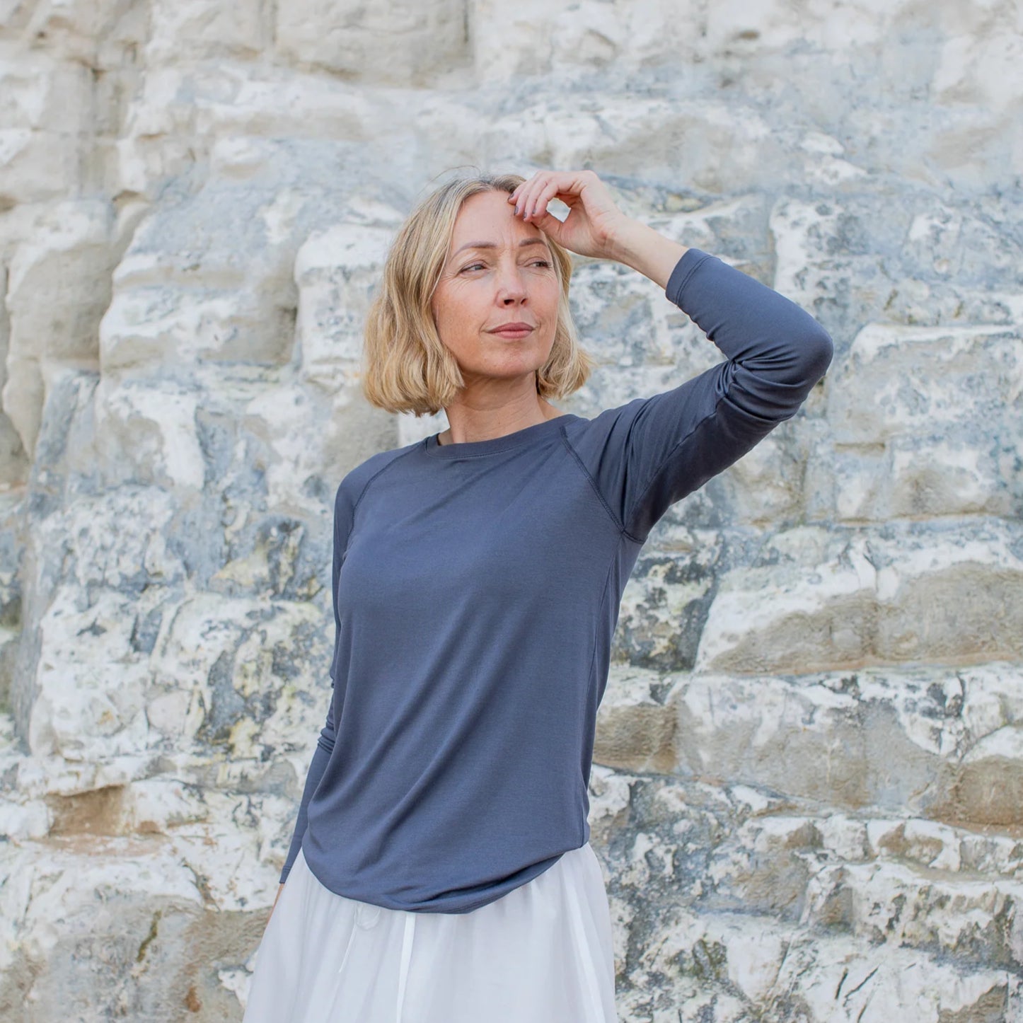 Chalk Monica T-Shirt - Charcoal - Simply Rye