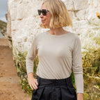 Chalk Monica T-Shirt - Sand - Simply Rye