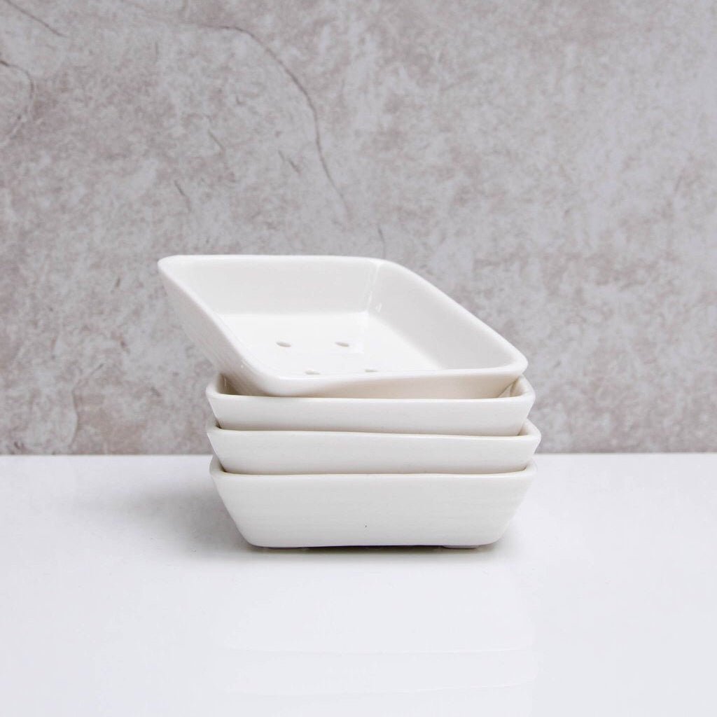 Chalk Porcelain Soap Dish - Simply Rye
