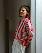 Chalk Rebecca Stripe Top - Red/Ecru - Simply Rye