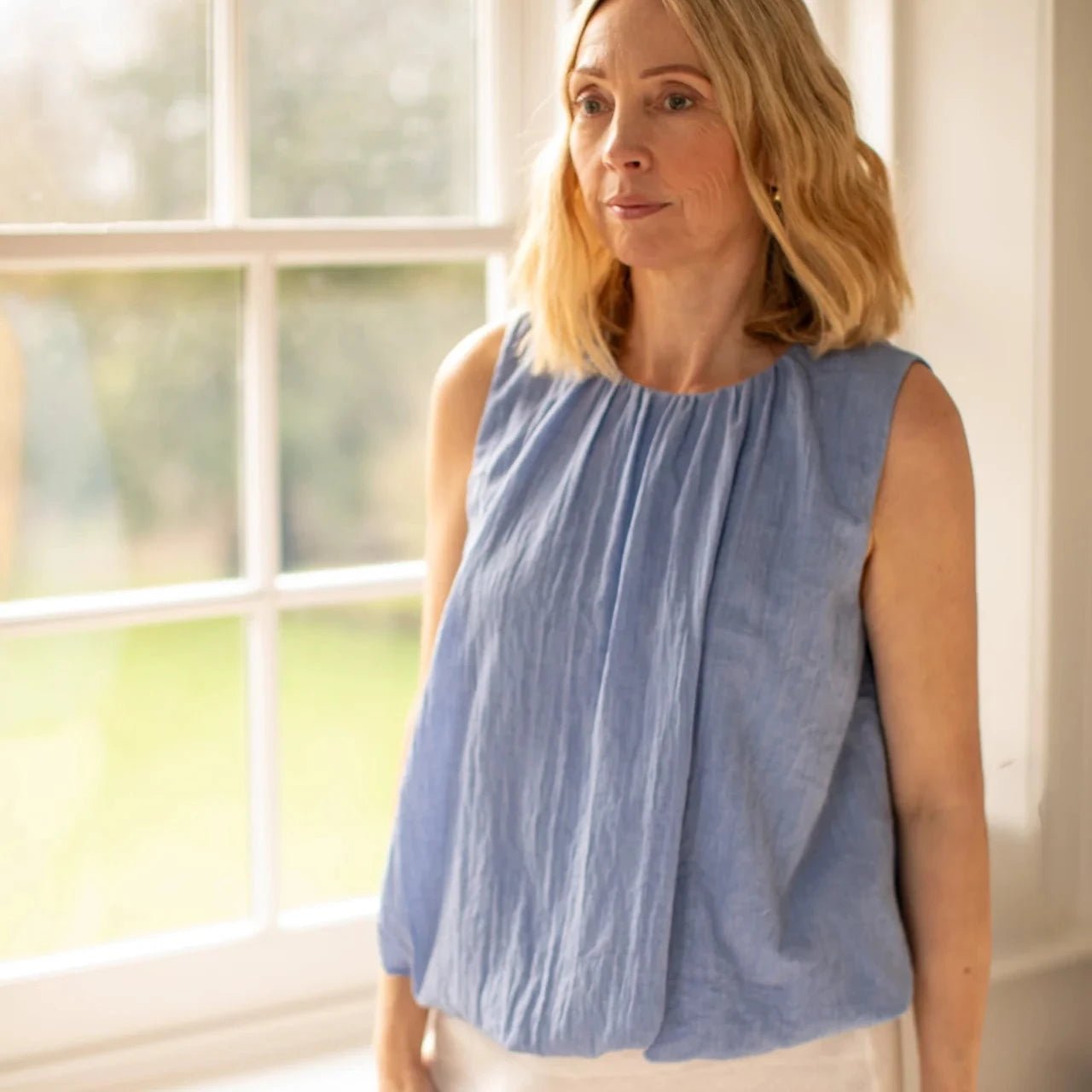 Chalk Ruth Top - Blue - Simply Rye