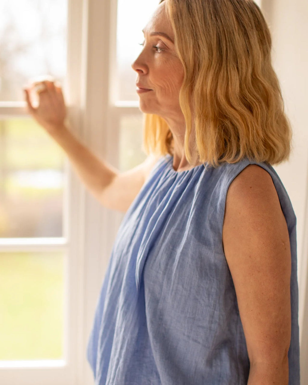 Chalk Ruth Top - Blue - Simply Rye