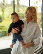 Chalk Scarlett Stripe Shirt - Blue/Ecru - Simply Rye