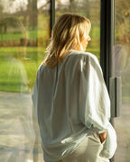 Chalk Scarlett Stripe Shirt - Blue/Ecru - Simply Rye