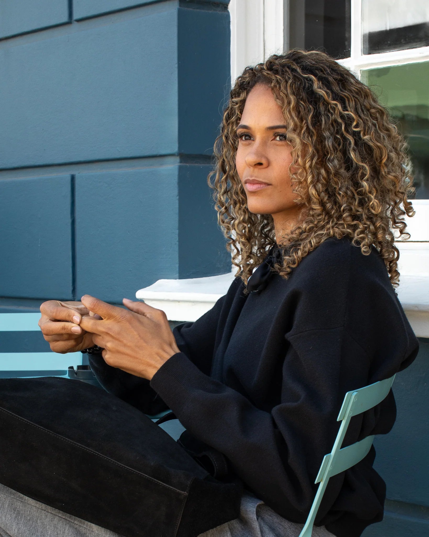 Chalk Uma Jumper - Black - Simply Rye