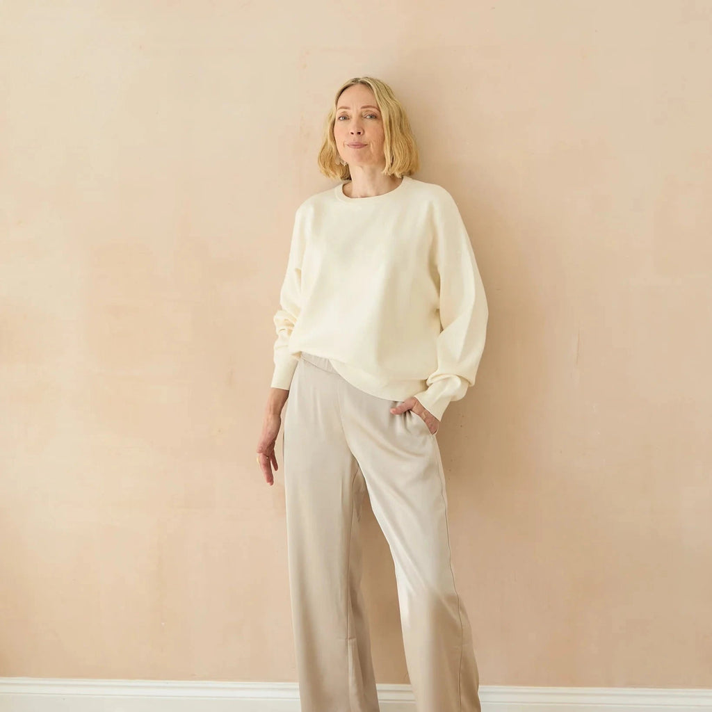 Chalk Uma Jumper - Vanilla - Simply Rye