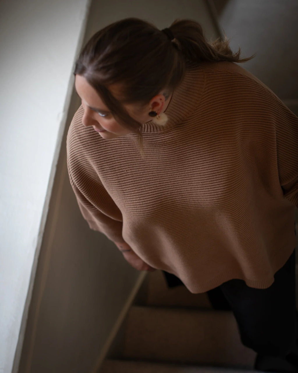 Chalk Vicki Jumper - Dark Tan - Simply Rye