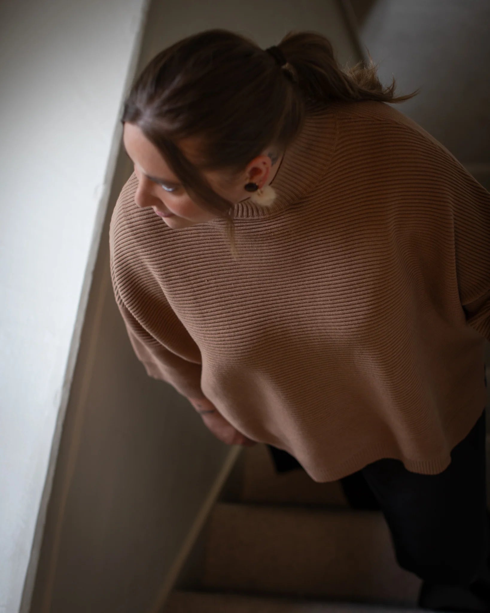 Chalk Vicki Jumper - Dark Tan - Simply Rye