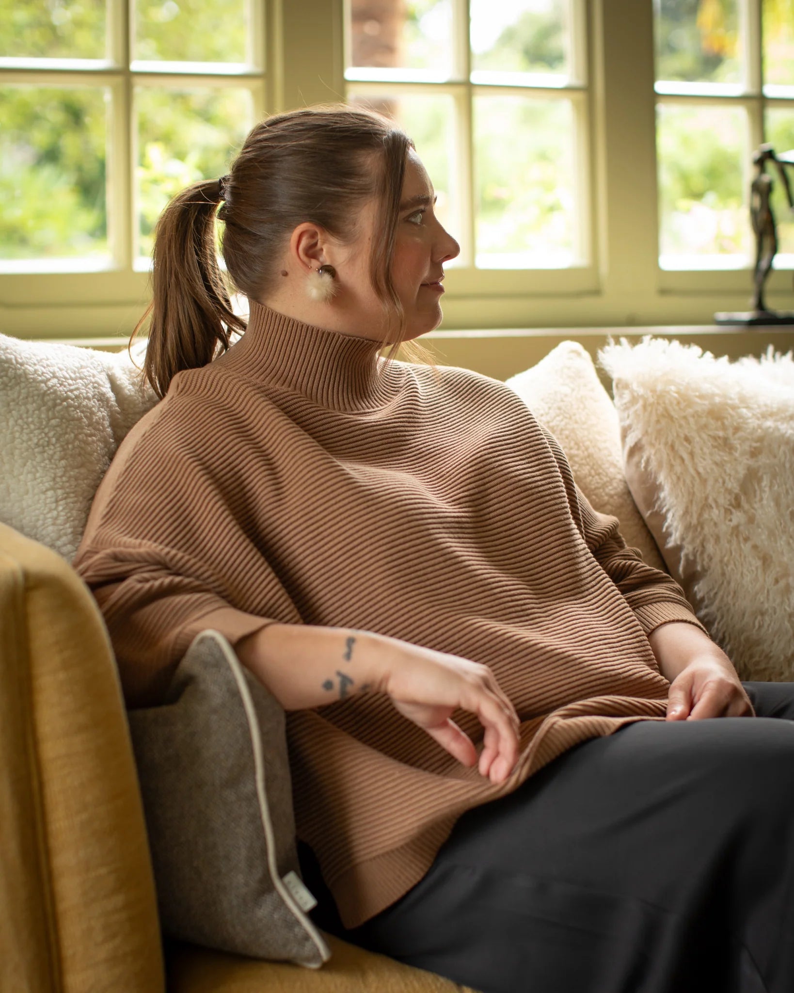 Chalk Vicki Jumper - Dark Tan - Simply Rye