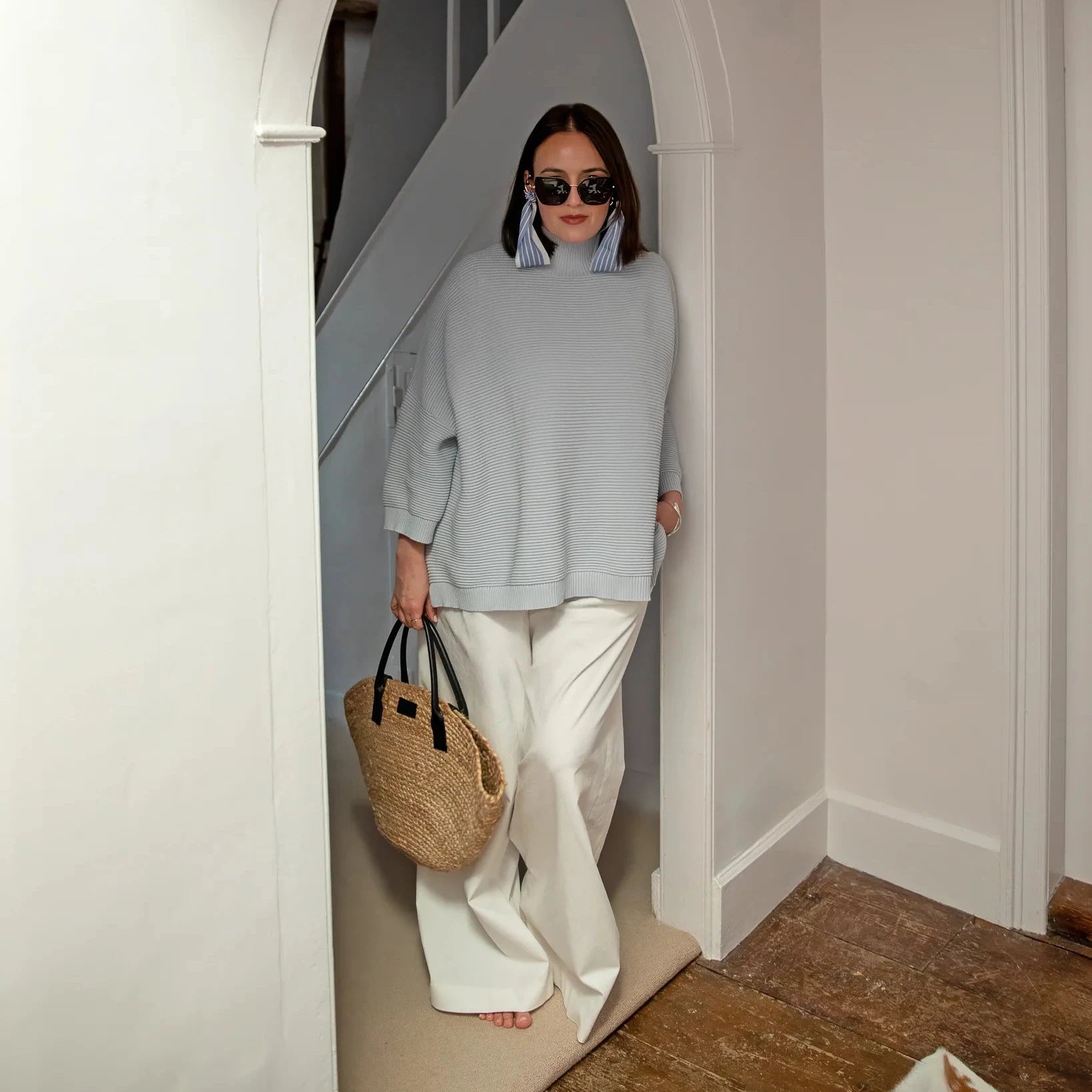 Chalk Vicki Jumper - Marl Sky Blue - Simply Rye