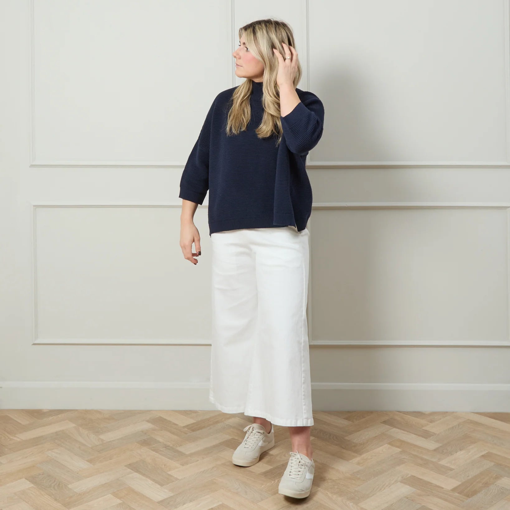 Chalk Vicki Jumper - Navy - Simply Rye