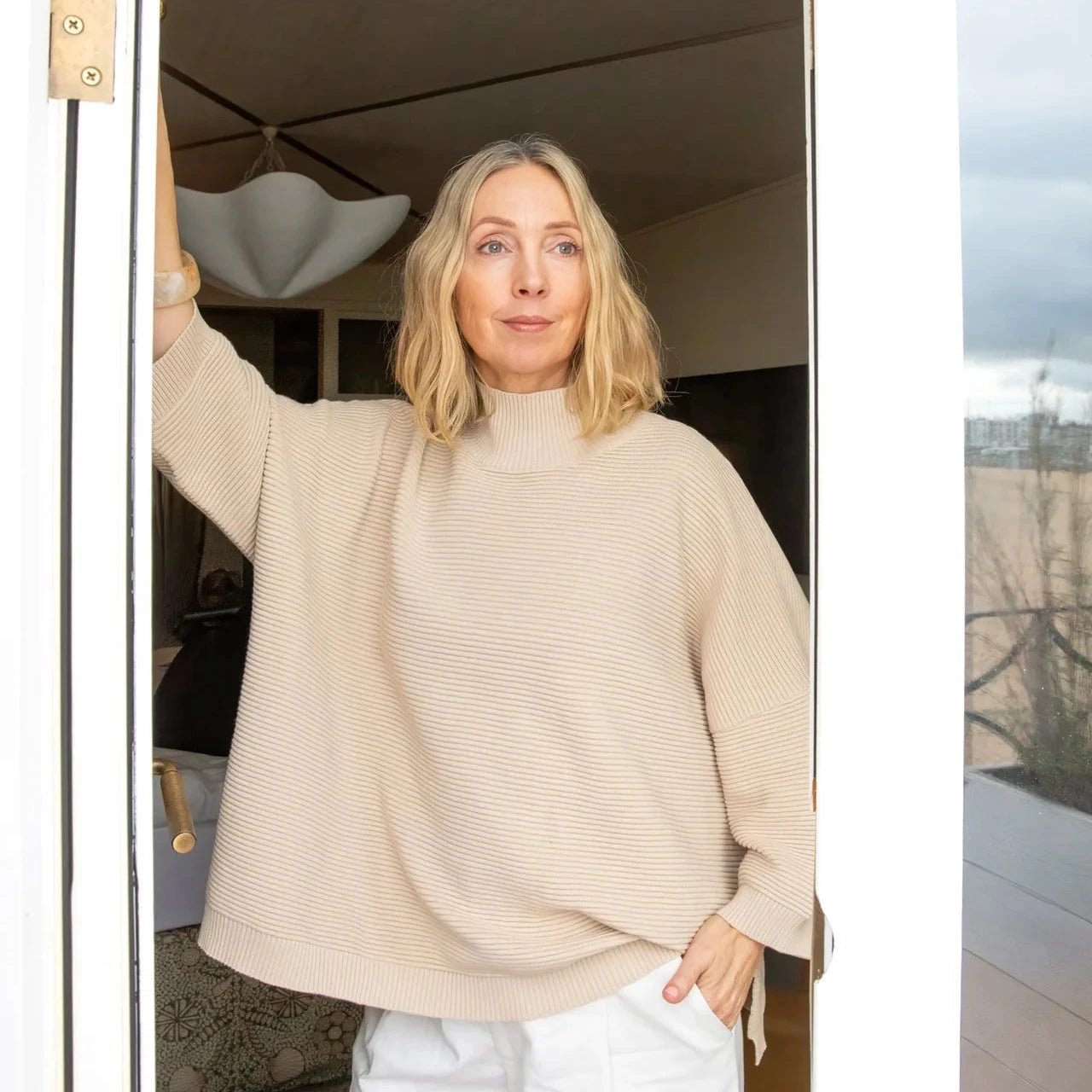 Chalk Vicki Jumper - Sand - Simply Rye