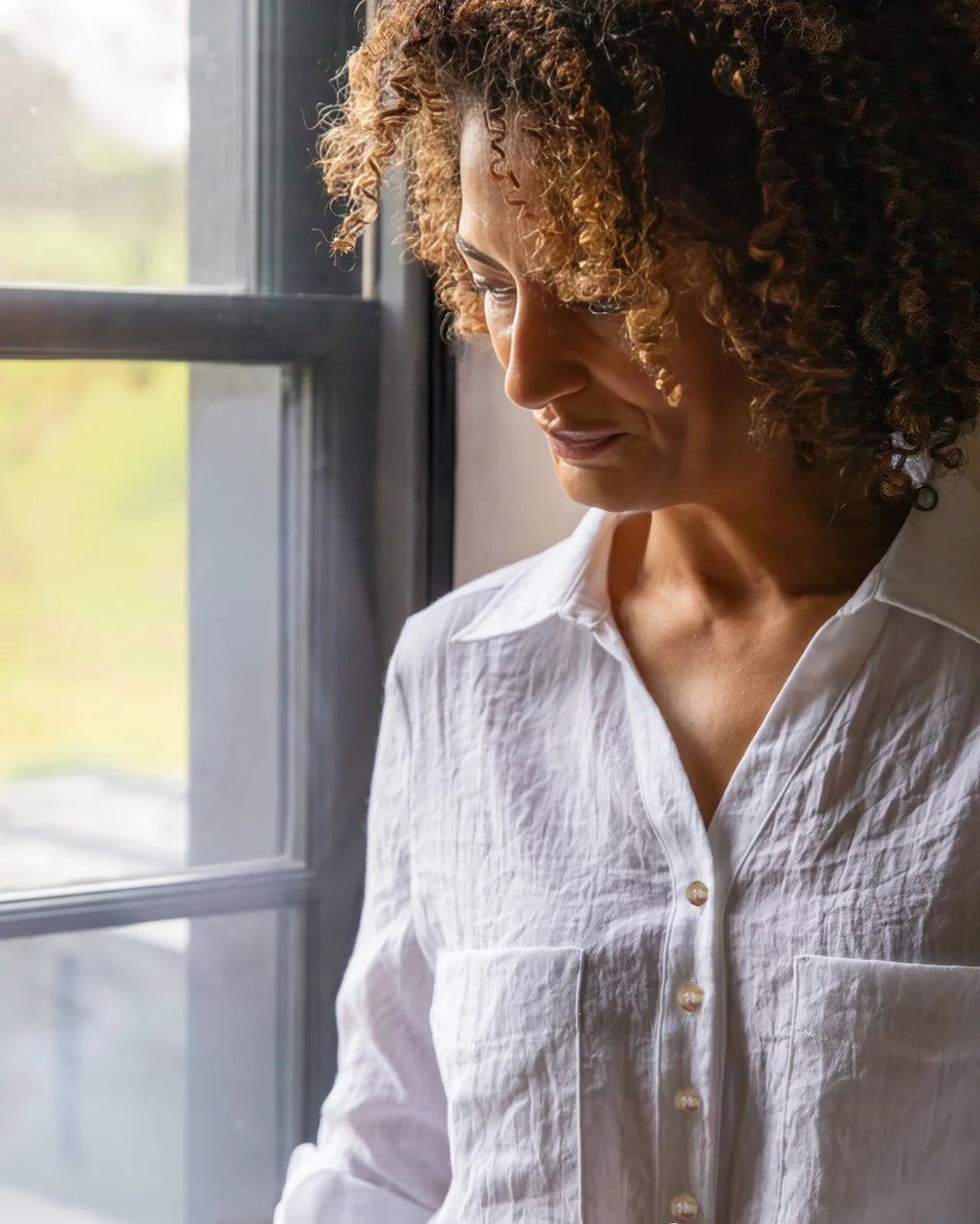 Chalk Zoe Shirt - White - Simply Rye