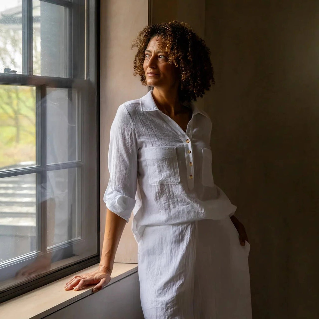 Chalk Zoe Shirt - White - Simply Rye