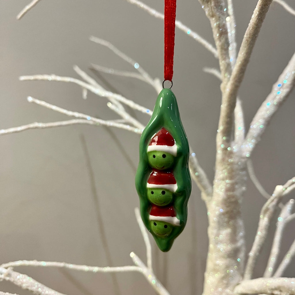 Christmas Peas in a Pod Decoration - Simply Rye