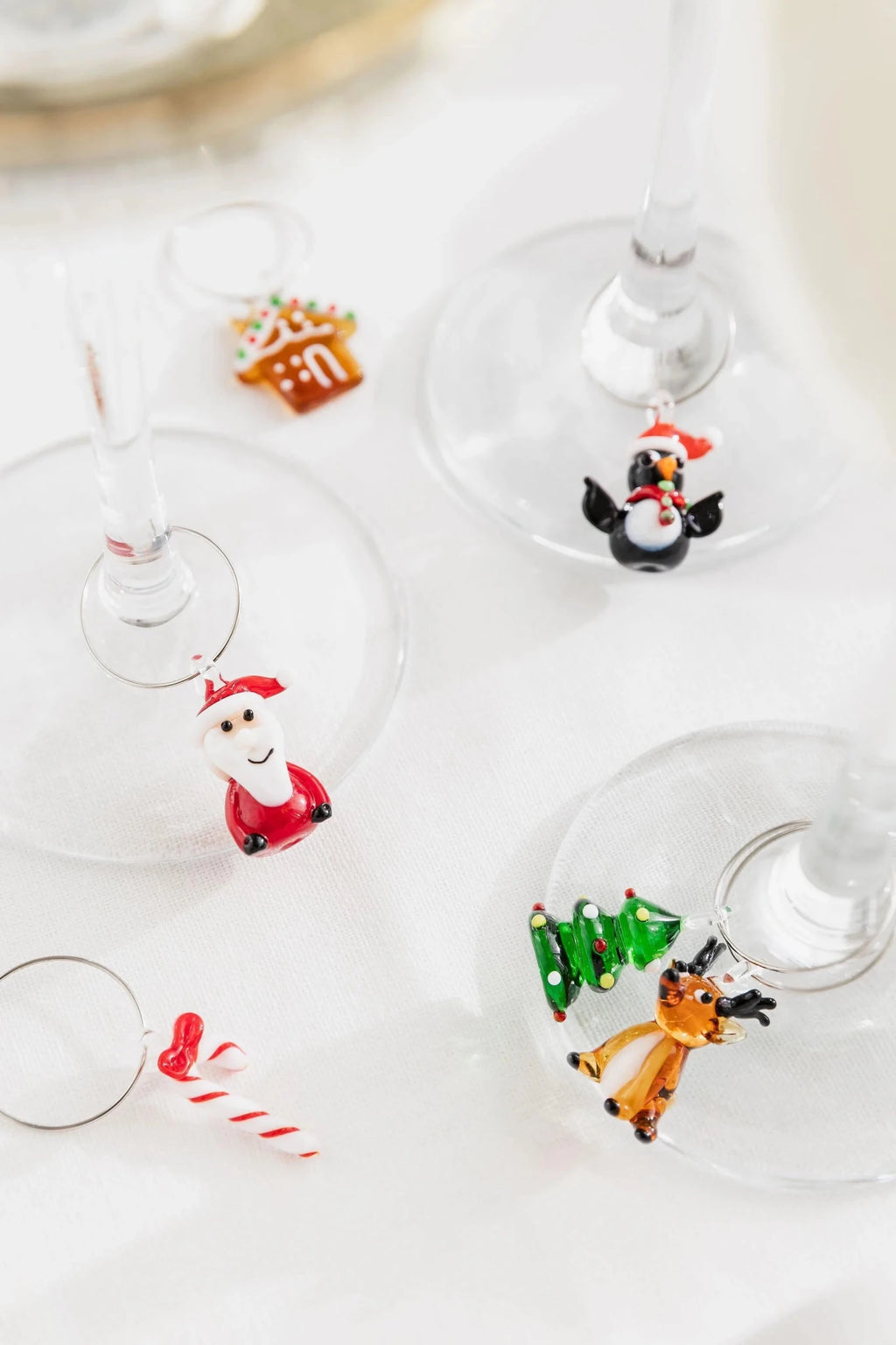 Christmas Wine Glass Charms Set - Simply Rye