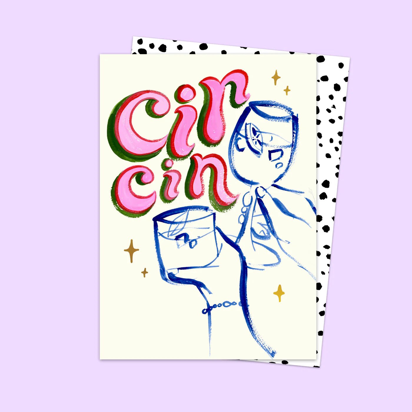 ‘Cin Cin’ Card - by Eleanor Bowmer – Simply Rye