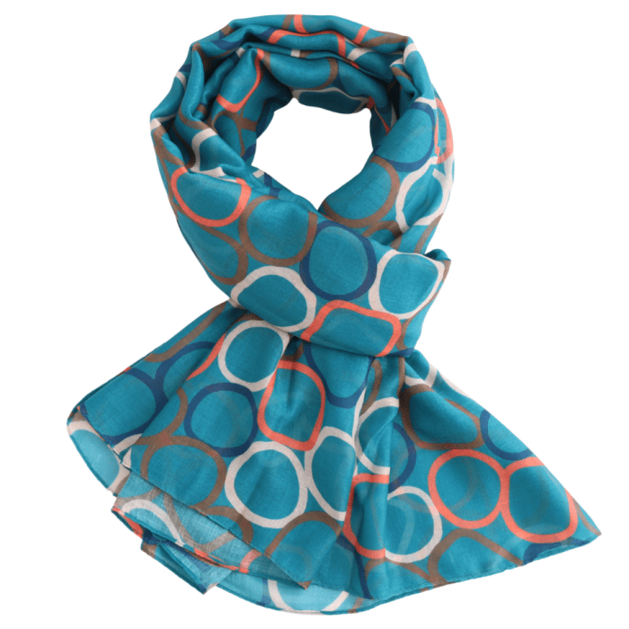 Circles Lightweight Scarf - Simply Rye